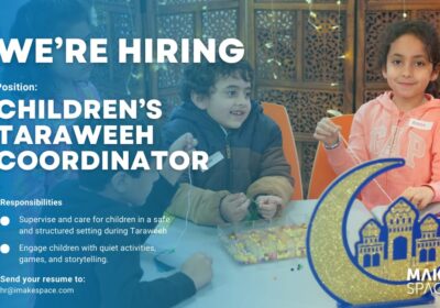 We’re Hiring Kids’ Taraweeh Coordinators